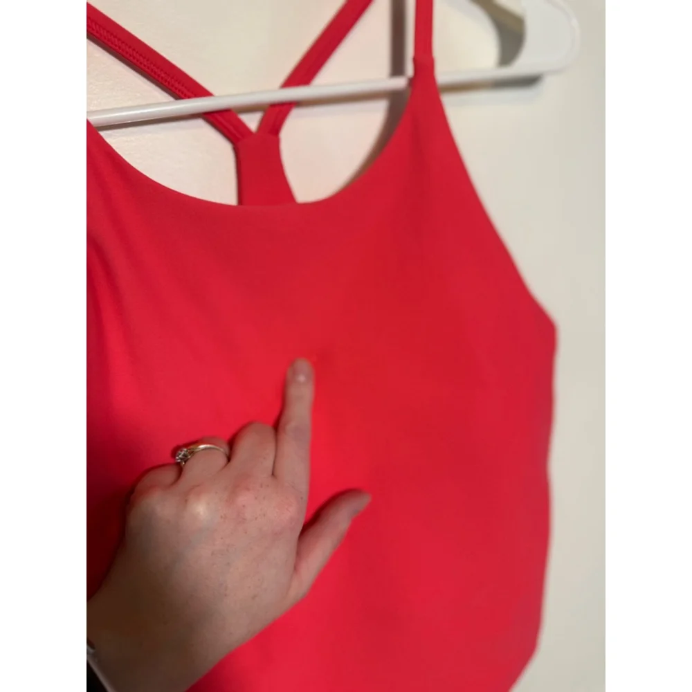 Women's Old Navy Active Crop Tank Top Size S Neon Pink - Picture 4 of 10